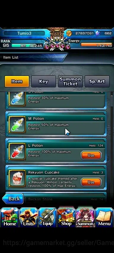Grand Summoners Accounts Global|Rank 95|662 cc|12 Ascend+4 TW|(Kamijo,Fen,R image 2