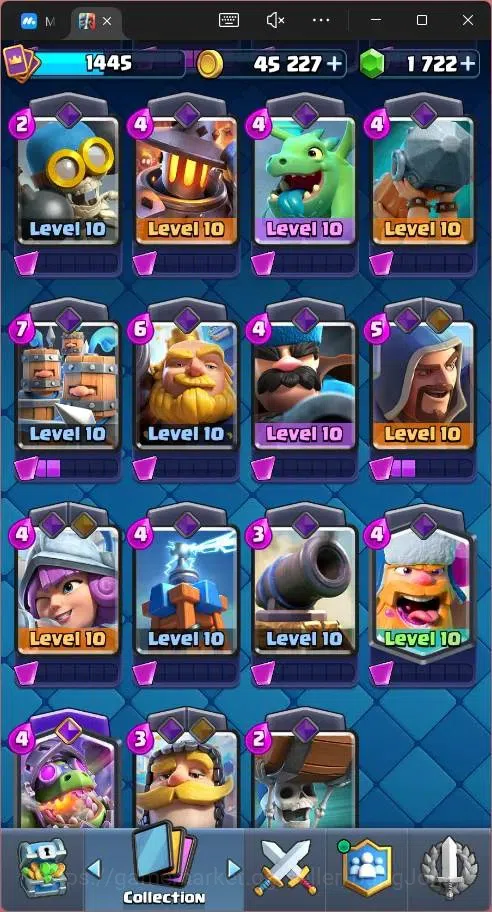 Clash Royale Accounts Global |CL 1445|KTL 14|Trophy 9324|121 Cards|1 Lv1 image 10