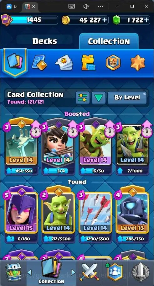 Clash Royale Accounts Global |CL 1445|KTL 14|Trophy 9324|121 Cards|1 Lv1 image 7