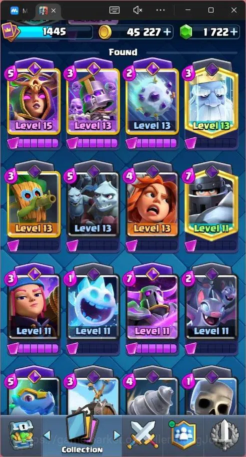 Clash Royale Accounts Global |CL 1445|KTL 14|Trophy 9324|121 Cards|1 Lv1 image 8