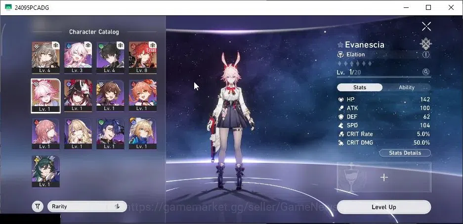 Honkai Star Rail Accounts Others ASIA |TL 4|2 Limited| Evanescia, Sparkle |1 Golden Companion|Prologue|Female MC|Take 1