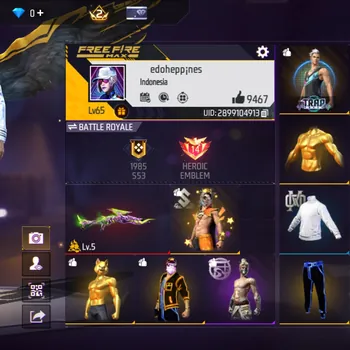 Free Fire Accounts VAULT BAJU IDAMAN - AKUN FF SULTAN DANA PELAJAR - BUNDLE FULL EPIC - EVO GUN LV 5 - SKIN TINJU ADA 2