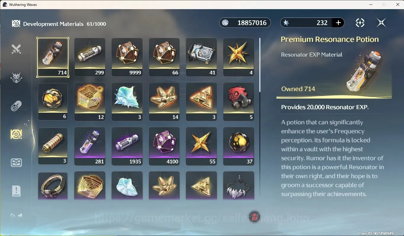 Wuthering Waves Accounts Starter SEA|UL 48|Rank 5|2 Char Limited [Galbrena RC2,Luuk Herssen RC1]+Sign,Rebecca|Mc 15