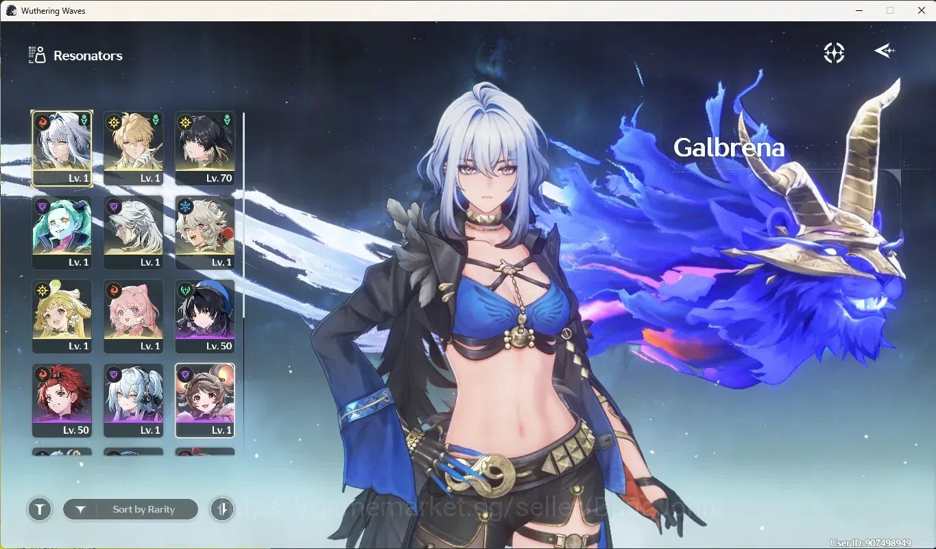 Wuthering Waves Accounts Starter SEA|UL 48|Rank 5|2 Char Limited [Galbrena RC2,Luuk Herssen RC1]+Sign,Rebecca|Mc 2
