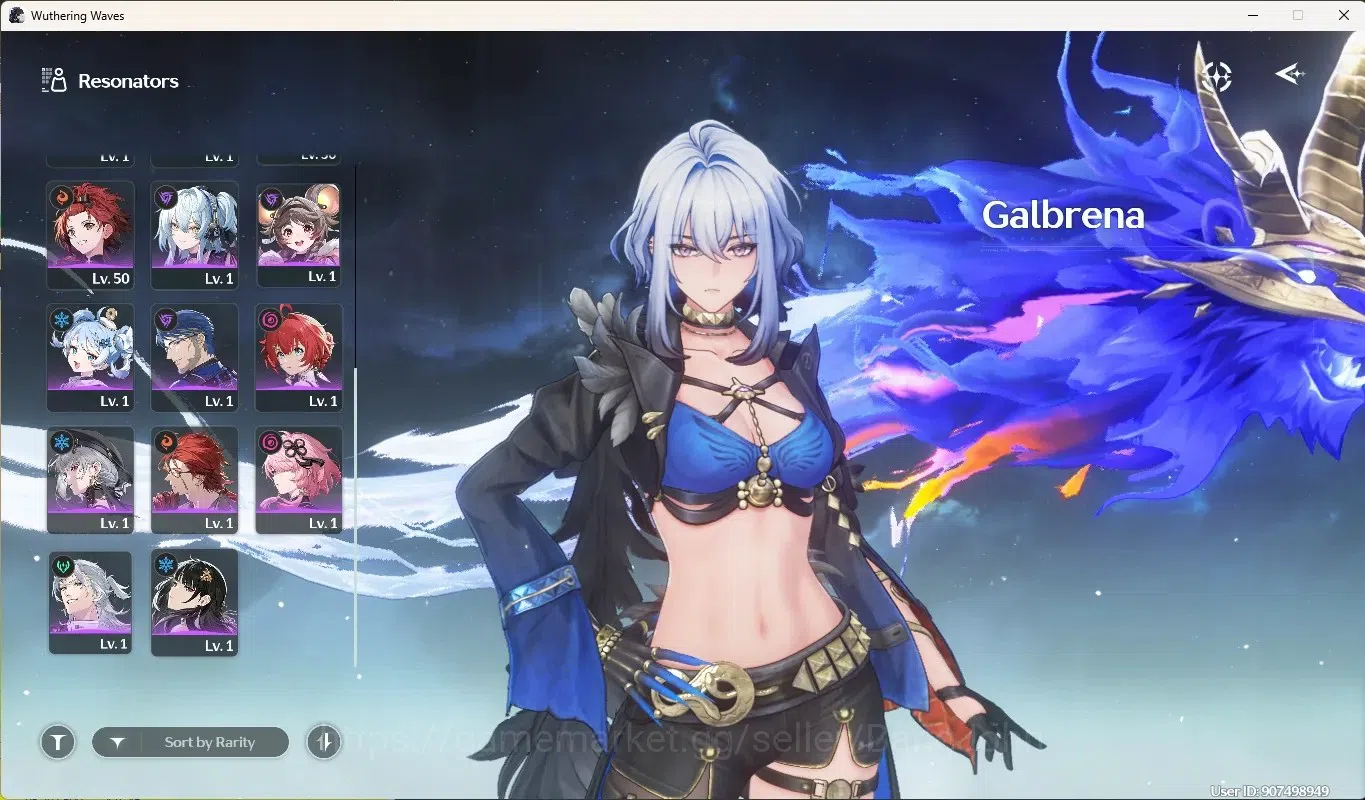 Wuthering Waves Accounts Starter SEA|UL 48|Rank 5|2 Char Limited [Galbrena RC2,Luuk Herssen RC1]+Sign,Rebecca|Mc 3