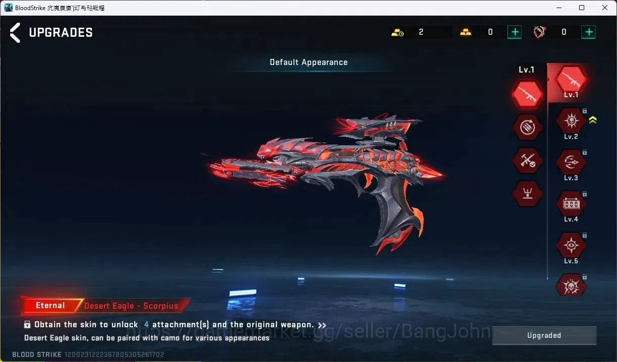 Blood Strike Accounts ASIA | Eternal Desert Eagle | 2 7DS | 2 Ultra Char image 7