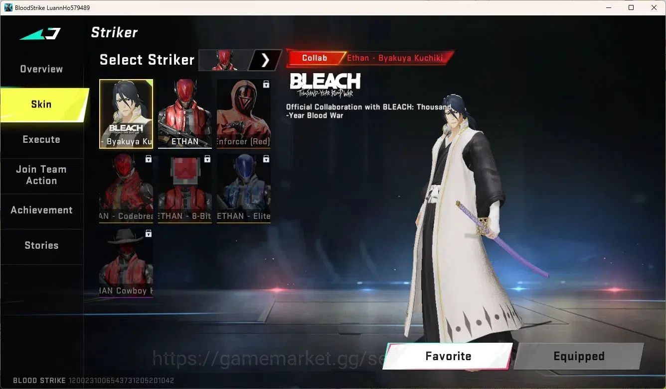 Blood Strike Accounts ASIA | EVA MCX-EVA-00 | BLEACH Striker: Ethan-Byak image 10