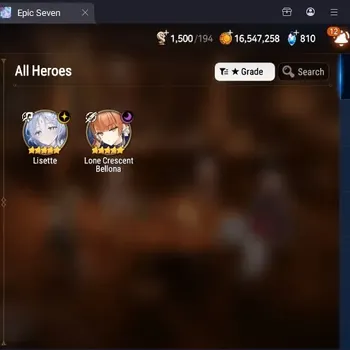 Epic Seven Accounts Starter Global Unverif|Bset Starter|2ML(Lisette,LC.Bellona)|PoH ON|Gold 16.5M|Energy 1.5K|Side