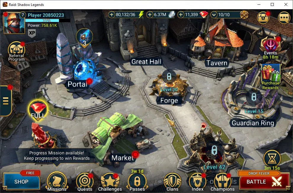 Lv7 758K Power|1 Mythic(Androc)+22 Legend(Glaicad,Ninja,Xenomorph,Dknight,Ezio,Wukong,Etc)|11K Gems+80K Energy|Plarium|(RSL1387) Raid: Shadow Legends Accounts Starter Lv7 758K Power|1 Mythic(Androc)+22