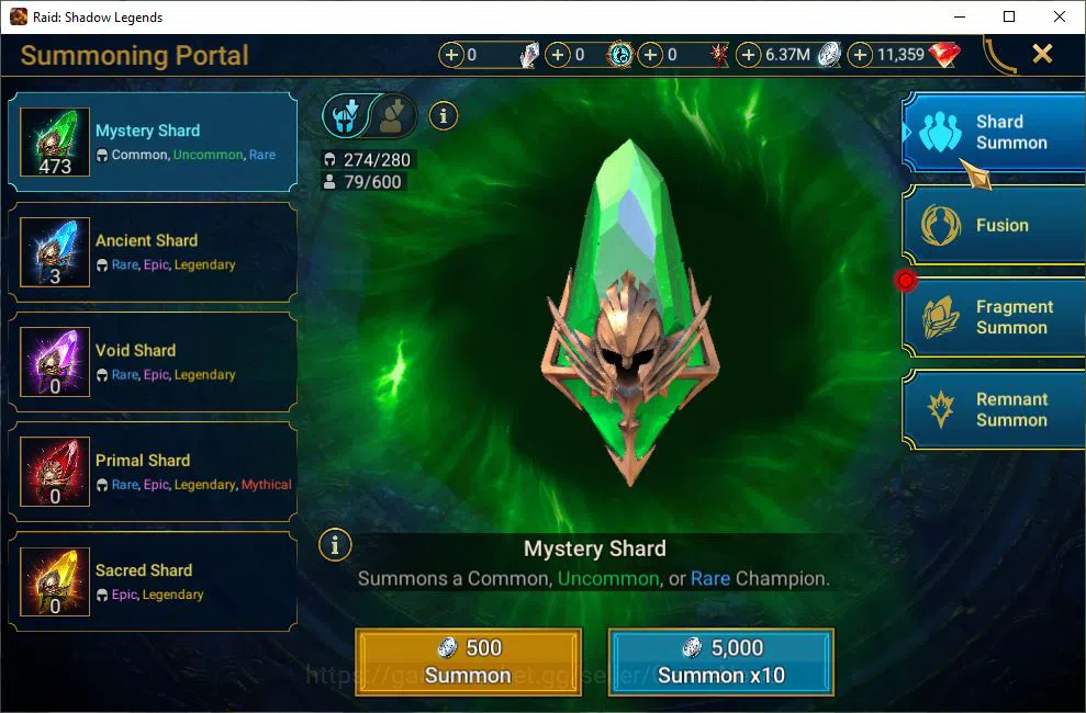 Raid: Shadow Legends Accounts Starter Lv7 758K Power|1 Mythic(Androc)+22 14