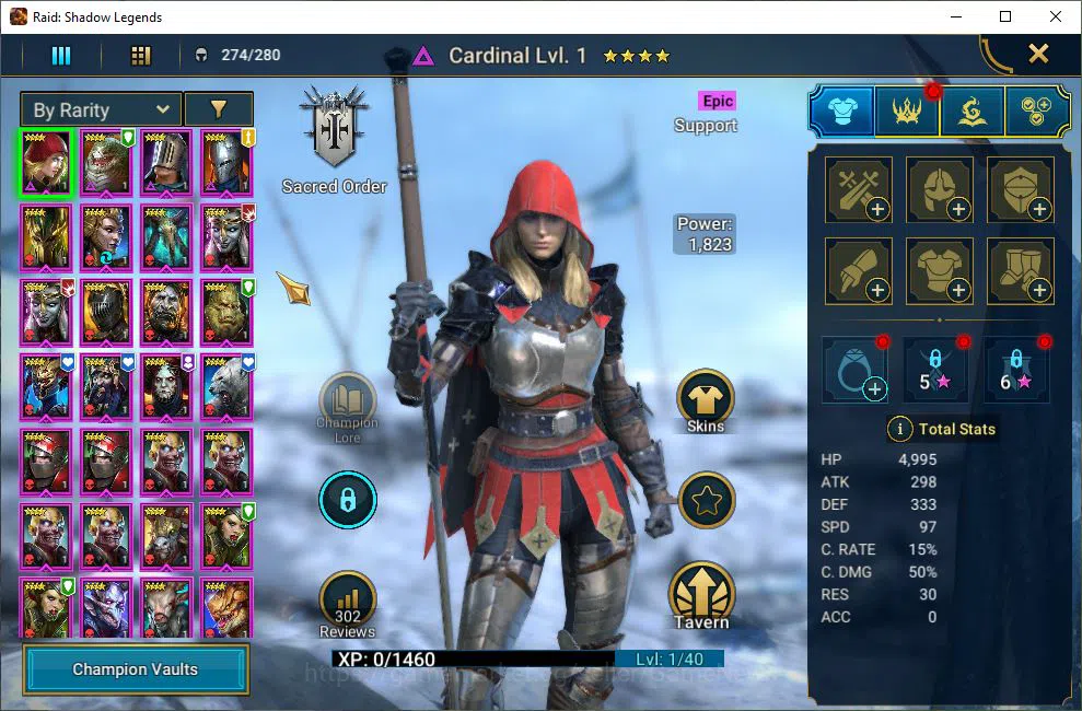 Raid: Shadow Legends Accounts Starter Lv7 758K Power|1 Mythic(Androc)+22 4