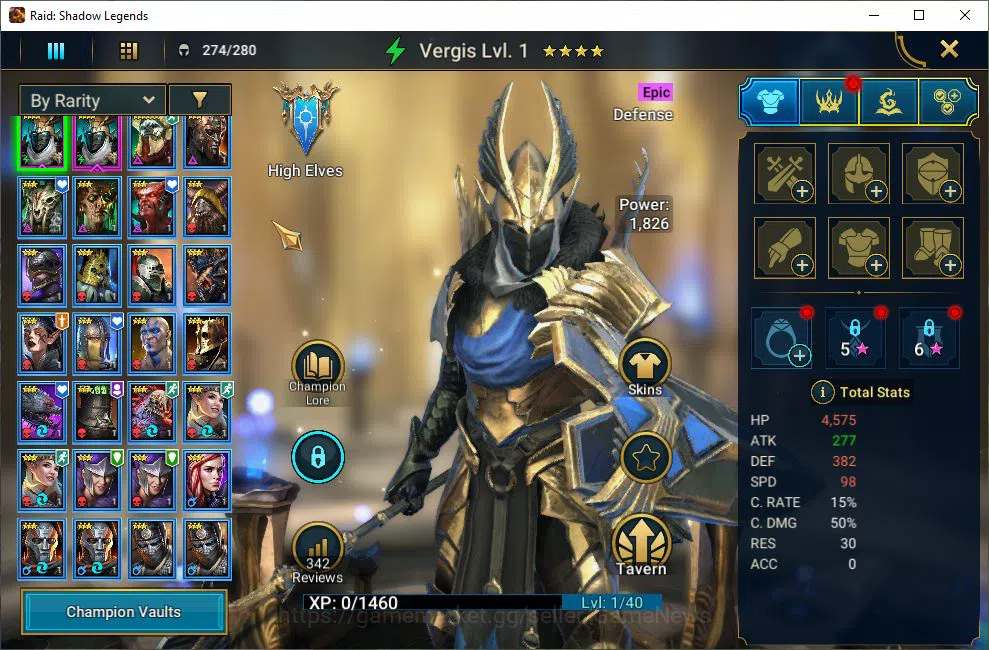 Raid: Shadow Legends Accounts Starter Lv7 758K Power|1 Mythic(Androc)+22 7