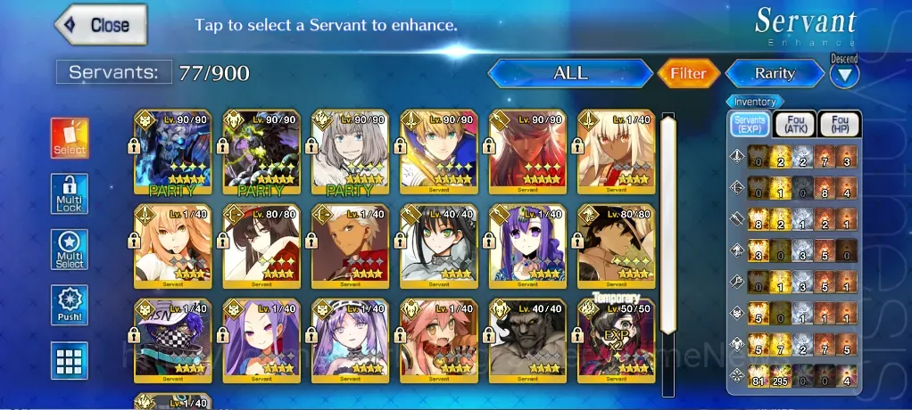 Fate-Grand Order Accounts NA Lv 65|120 SQ|5 SSR|Oberon,First Hasan,Quirinus,Xiang Yu,Arthur Proto +SSR Select|CE Black Grail 1