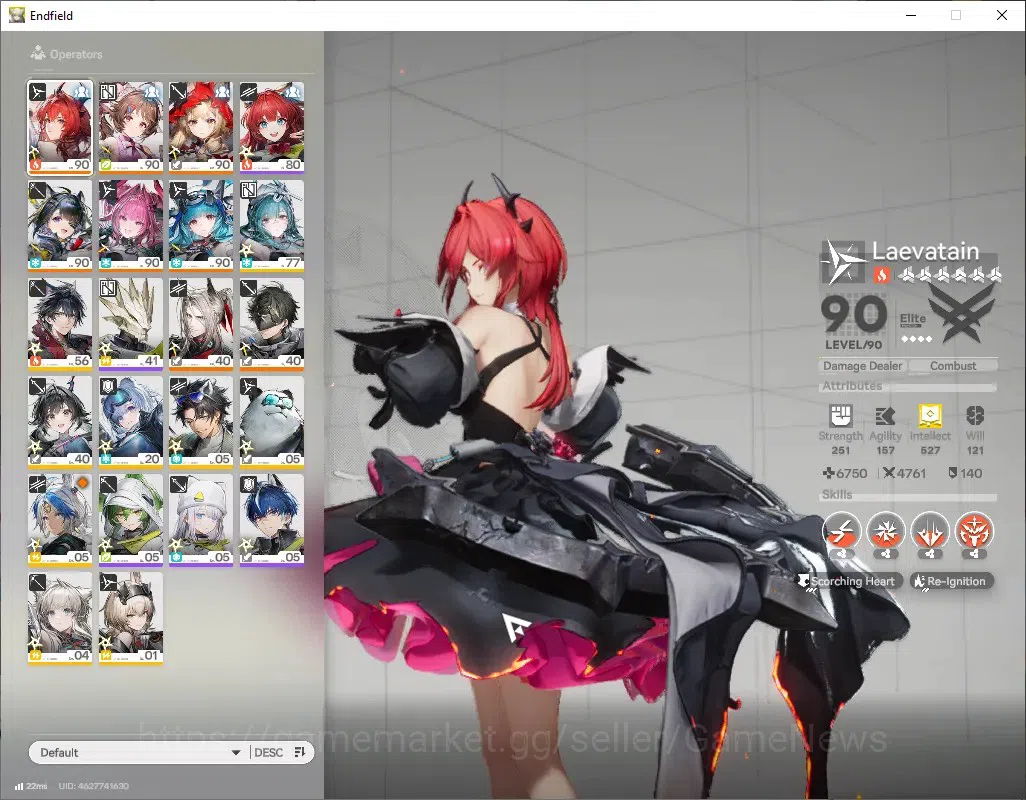 Arknights: Endfield Accounts ASIA|Lv 59|7 SSR (4 Limit) + 12 (*6 Weapon)|(Laeva image 3