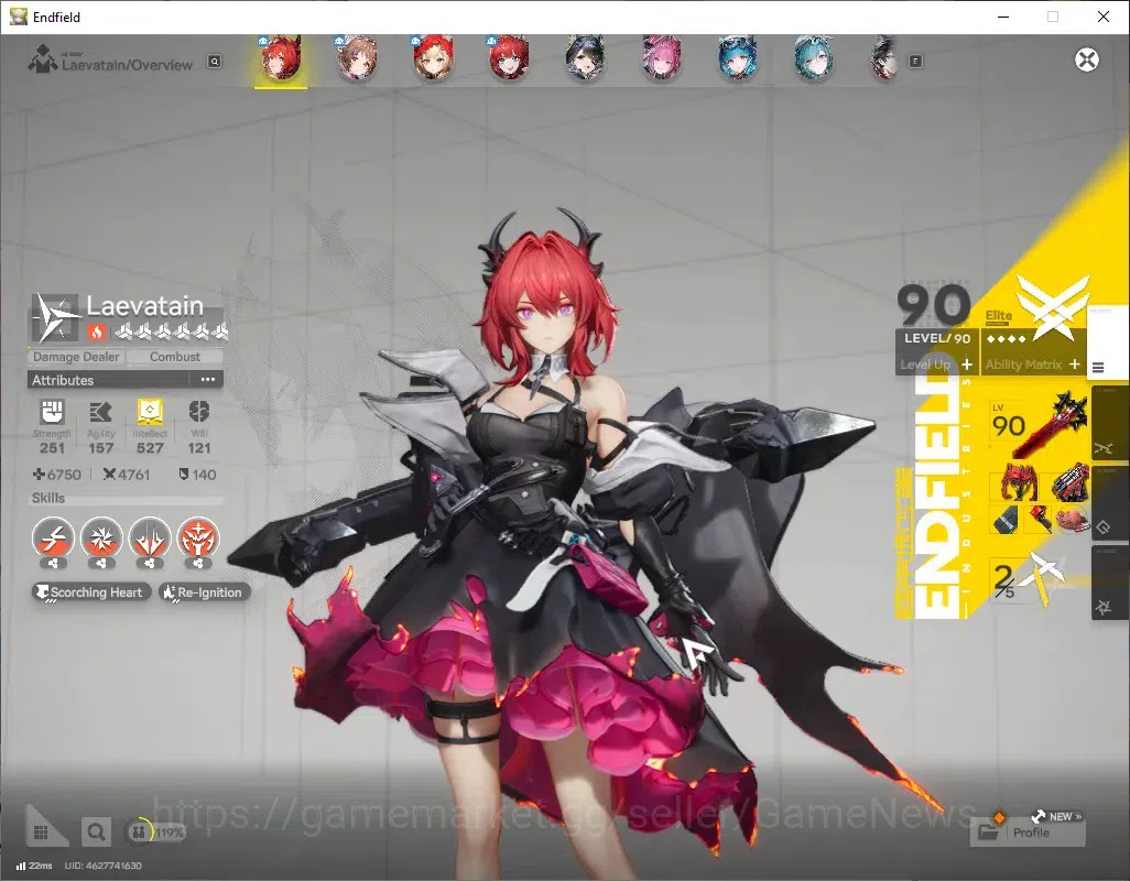 Arknights: Endfield Accounts ASIA|Lv 59|7 SSR (4 Limit) + 12 (*6 Weapon)|(Laeva image 4