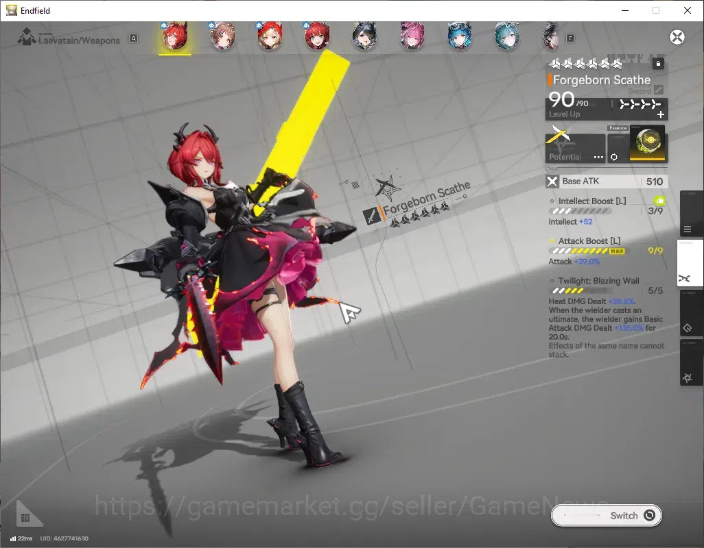 Arknights: Endfield Accounts ASIA|Lv 59|7 SSR (4 Limit) + 12 (*6 Weapon)|(Laeva image 5