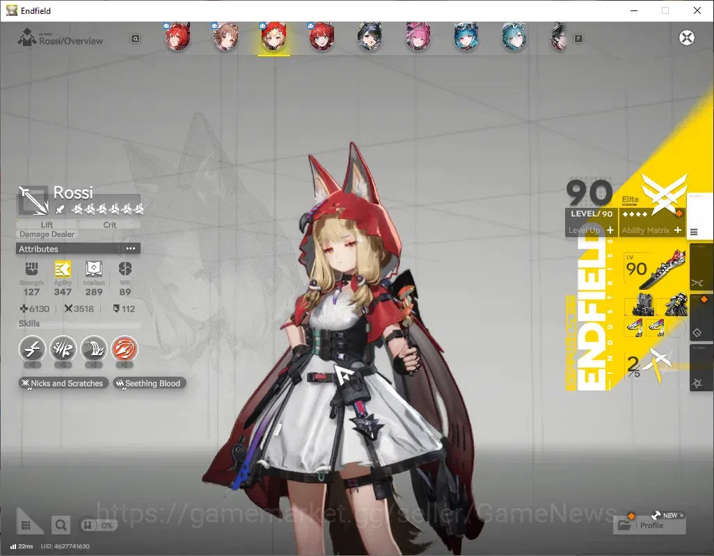 Arknights: Endfield Accounts ASIA|Lv 59|7 SSR (4 Limit) + 12 (*6 Weapon)|(Laeva image 7