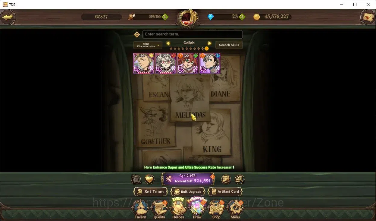 The Seven Deadly Sins: Grand Cross Accounts Others Global|922k CC|UR box sellector: full collab gachiakuta Tyrant Demon King 3