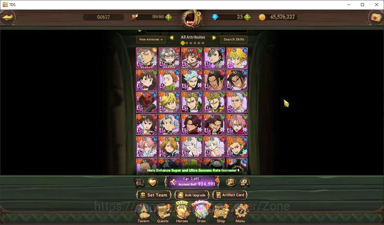 The Seven Deadly Sins: Grand Cross Accounts Others Global|922k CC|UR box sellector: full collab gachiakuta Tyrant Demon King 4