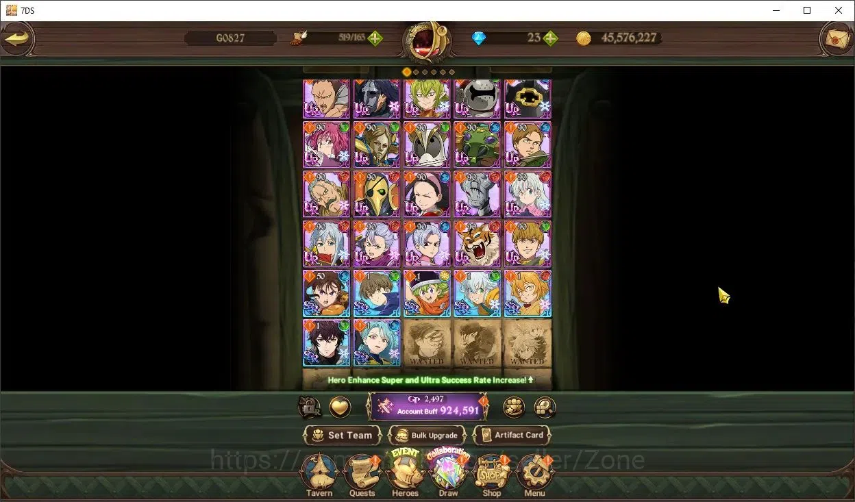 The Seven Deadly Sins: Grand Cross Accounts Others Global|922k CC|UR box sellector: full collab gachiakuta Tyrant Demon King 5