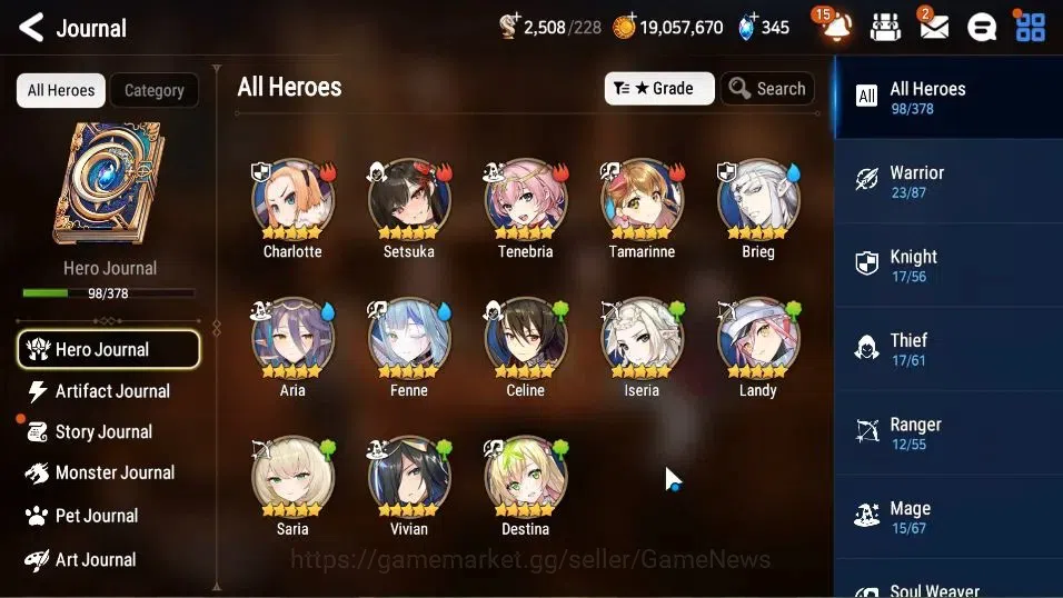 Epic Seven Accounts GLOBAL Unverif|New Era|5 ML(LOTScales,Har setti,D image 7