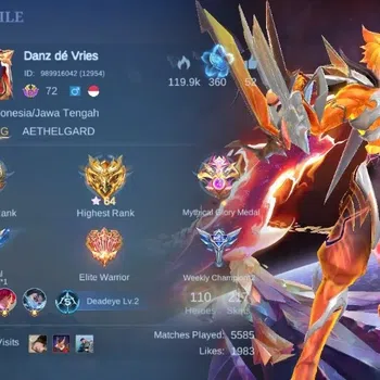 Mobile Legends: Bang Bang Accounts Collector Global|Hero 110|Skin 217|Renowned|Prime Claude,Collector Natalia,Lightborn