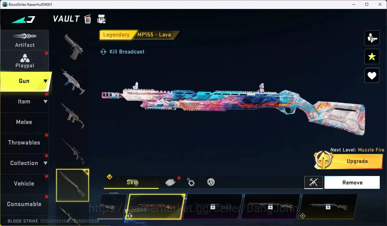 Blood Strike Accounts ASIA|Collab Gun AK47-SacredAxeRhitta [7DS]|2 Legen image 3