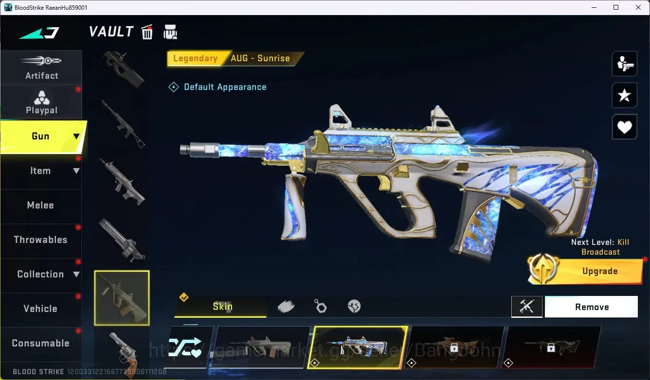 Blood Strike Accounts ASIA|Collab Gun AK47-SacredAxeRhitta [7DS]|2 Legen image 4