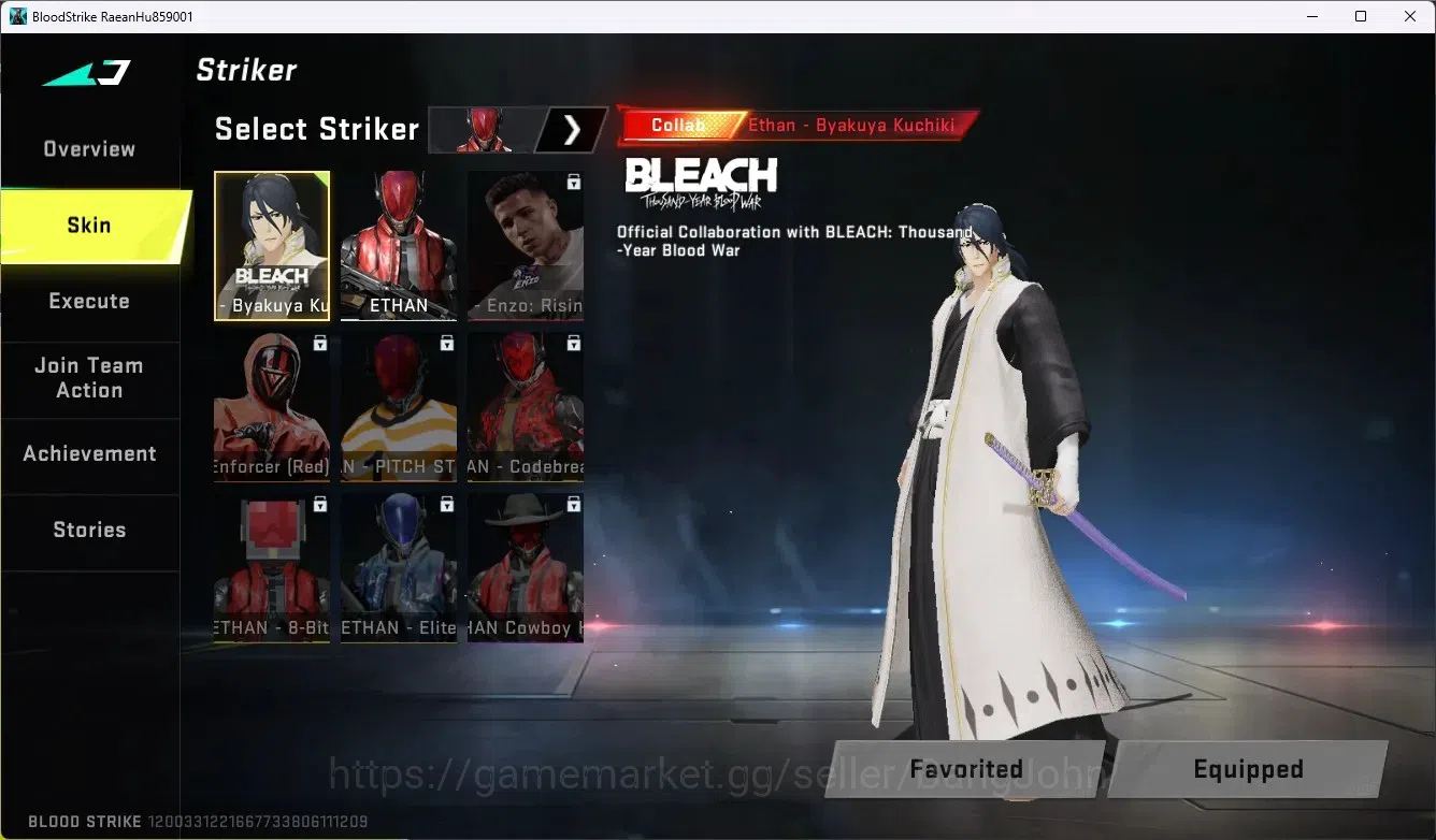 Blood Strike Accounts ASIA|Collab Gun AK47-SacredAxeRhitta [7DS]|2 Legen image 7