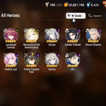 Epic Seven Accounts Starter Global Unverif|Starter 9ML(MotsIseria,Straze,Zio,LCermia,Arby,Lua Etc.)|Theater Untouch|PoH