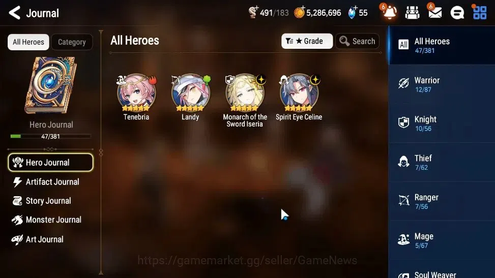 Epic Seven Accounts GLOBAL Unverif|New Era|2 ML(Monarch of the Sword I image 6