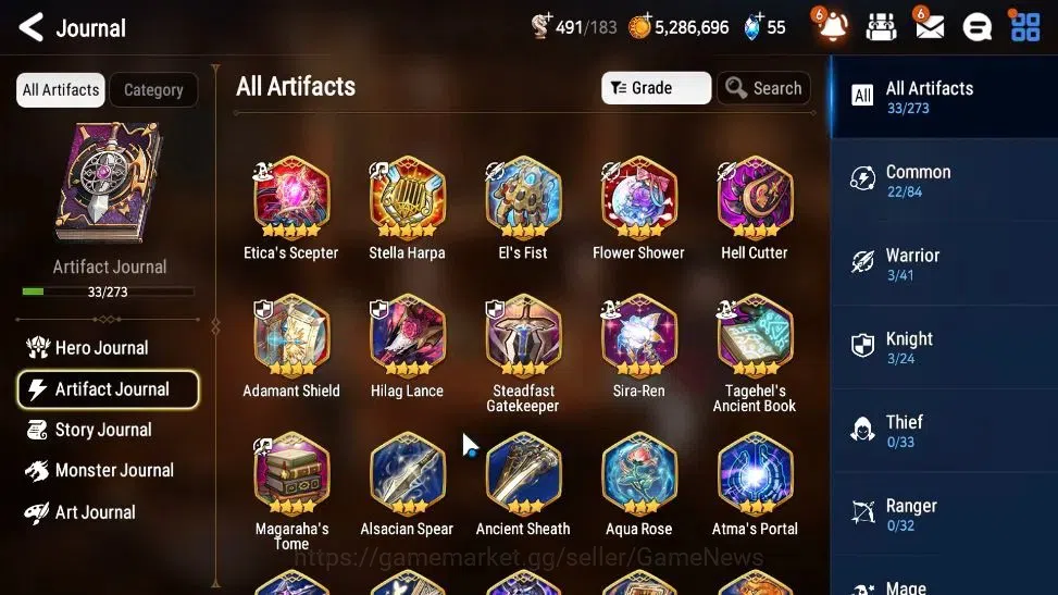 Epic Seven Accounts GLOBAL Unverif|New Era|2 ML(Monarch of the Sword I image 7