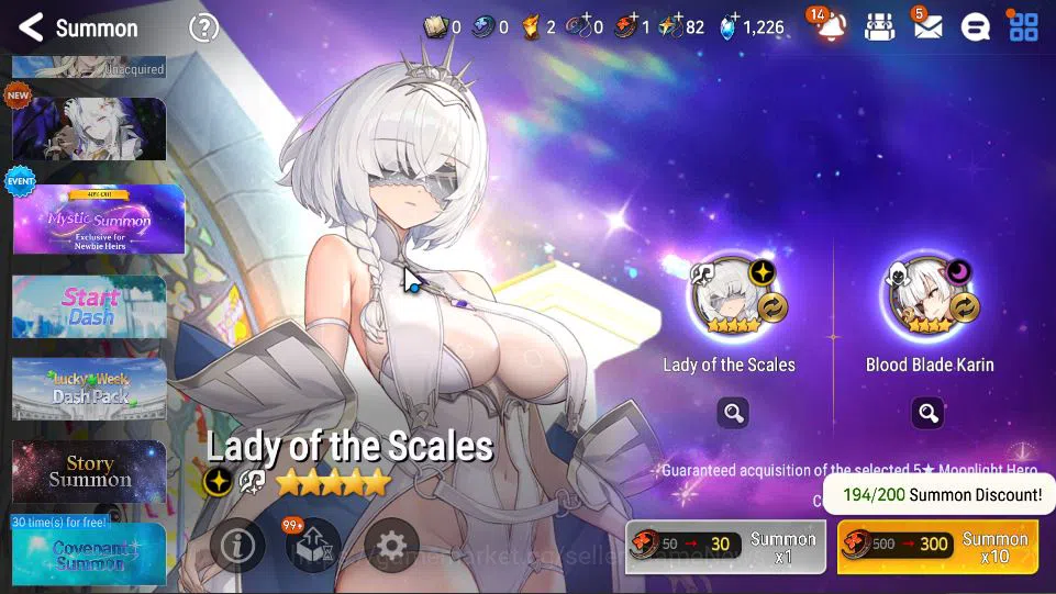 Epic Seven Accounts Starter GLOBAL UNVERIF|13 ML(Salome,WOTM Tenebria,Etc)+Setsuka,Ruiza|Poh ON+Fresh Teater|1,2K 13