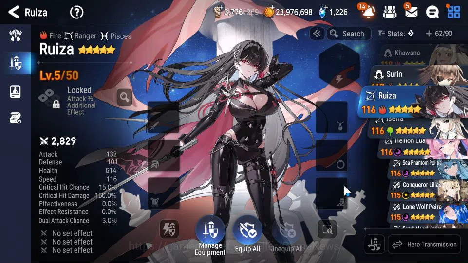 Epic Seven Accounts Starter GLOBAL UNVERIF|13 ML(Salome,WOTM Tenebria,Etc)+Setsuka,Ruiza|Poh ON+Fresh Teater|1,2K 4