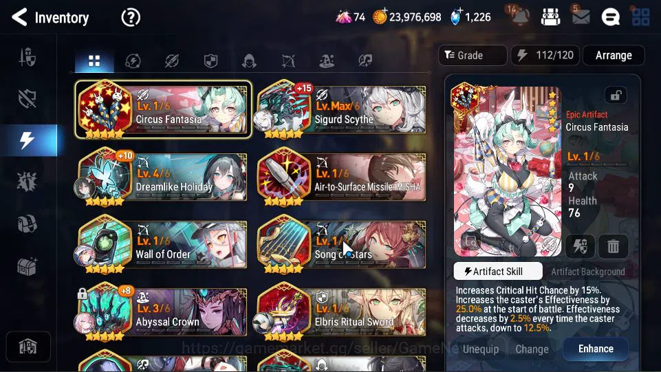Epic Seven Accounts Starter GLOBAL UNVERIF|13 ML(Salome,WOTM Tenebria,Etc)+Setsuka,Ruiza|Poh ON+Fresh Teater|1,2K 9