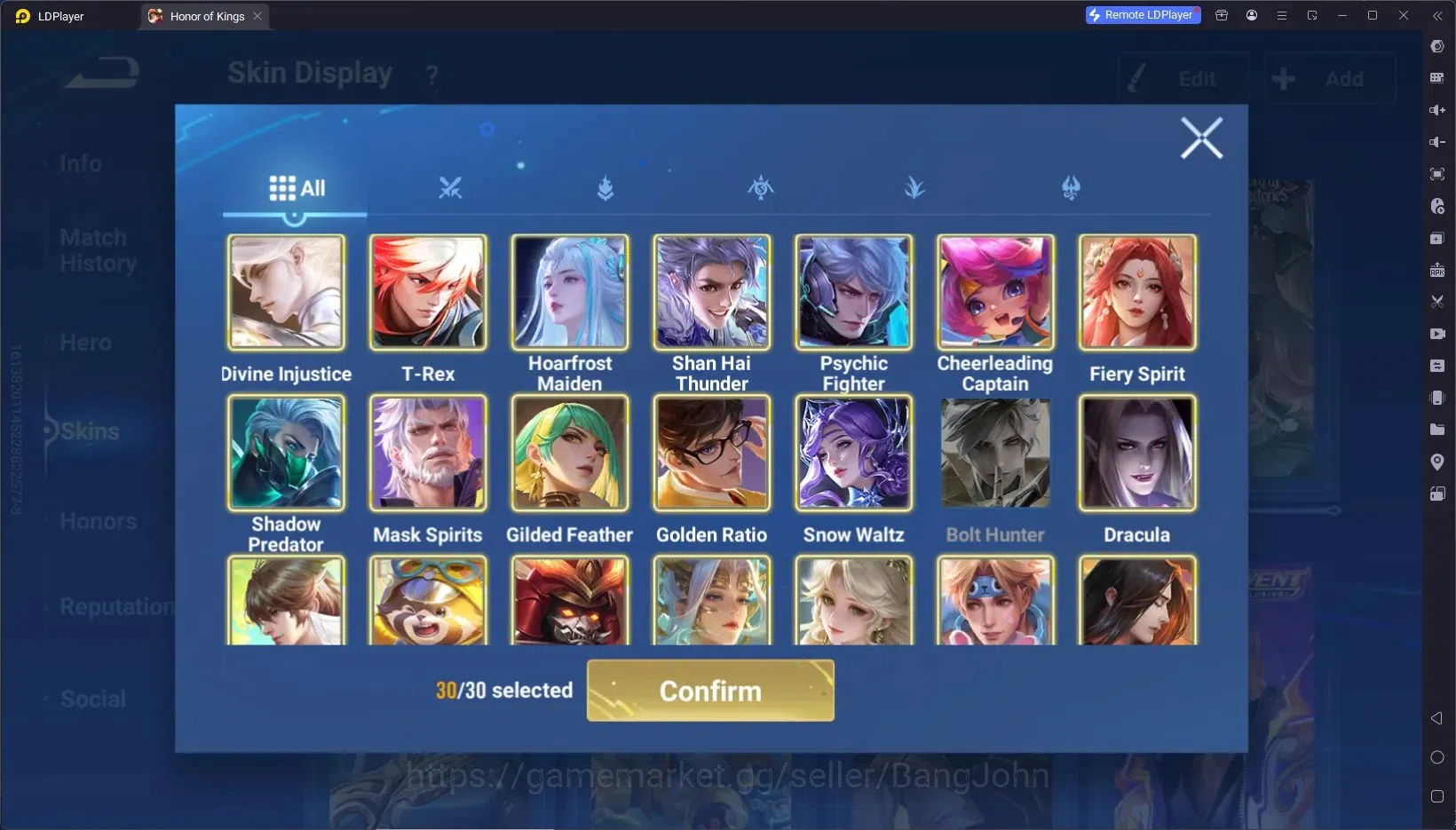 Honor of Kings Accounts Global | 104H 71S |Flawless Kaizer, ShanHai Yao, S image 12