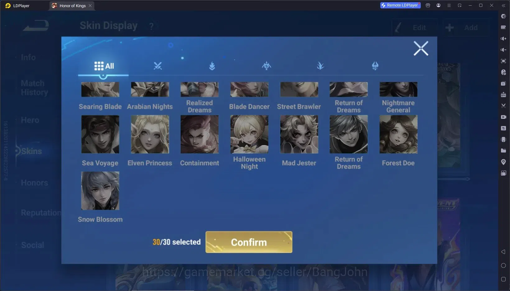 Honor of Kings Accounts Global | 104H 71S |Flawless Kaizer, ShanHai Yao, S image 16