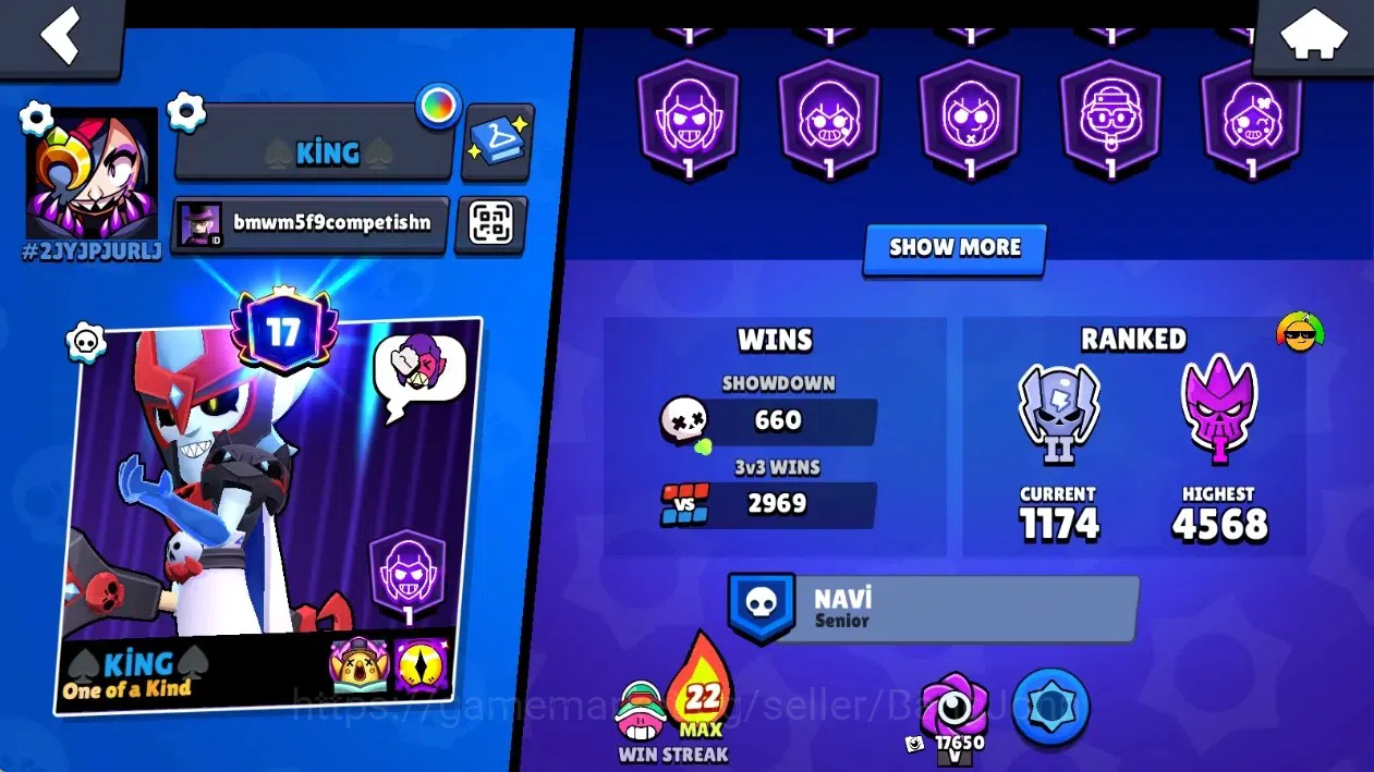 Brawl Stars Accounts Global|29674 Thropy|77 Brawlers-21 Max Lvl.|20 Hyp image 3