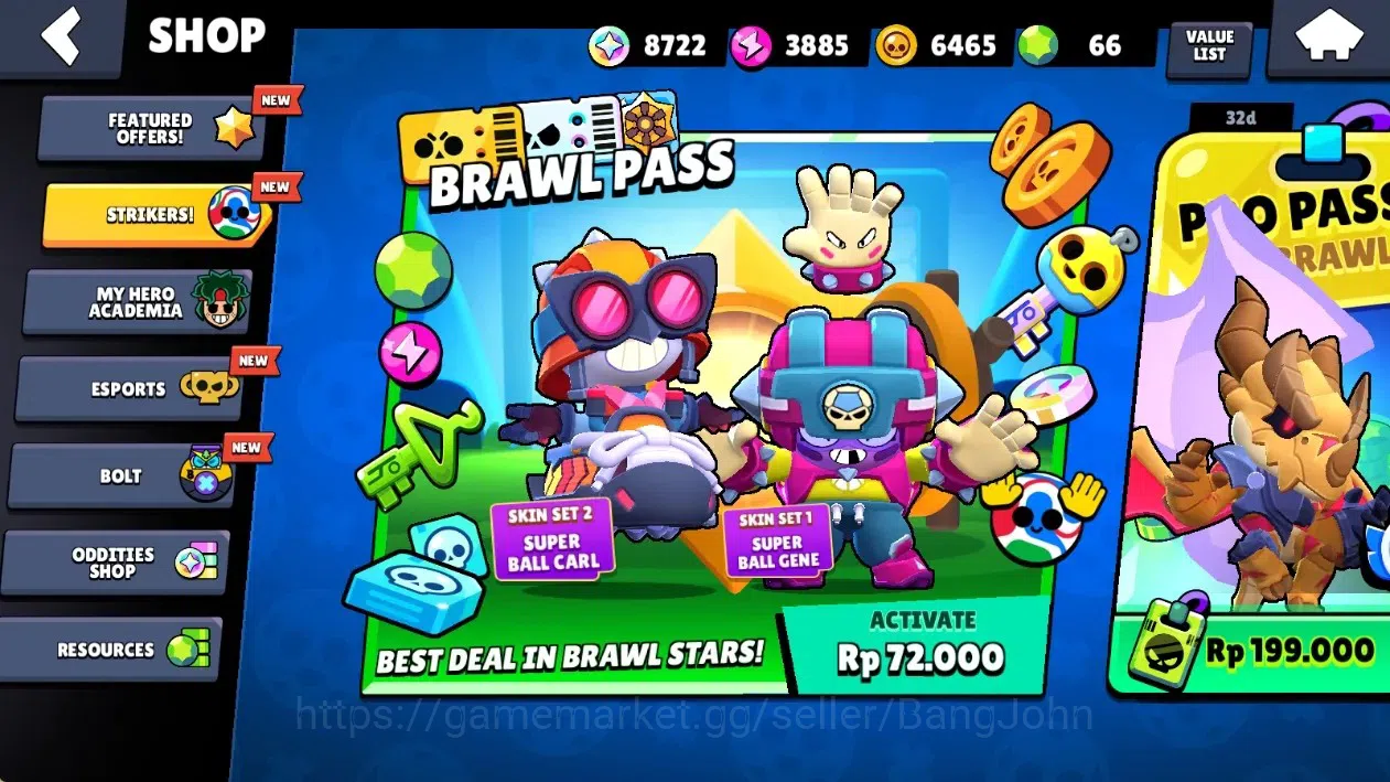 Brawl Stars Accounts Global|29674 Thropy|77 Brawlers-21 Max Lvl.|20 Hyp image 5