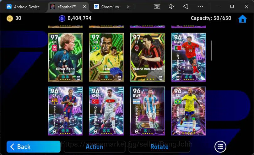 eFootball Accounts Android|Pw 3201|Many epic + Legend card|Suarez MSN image 10