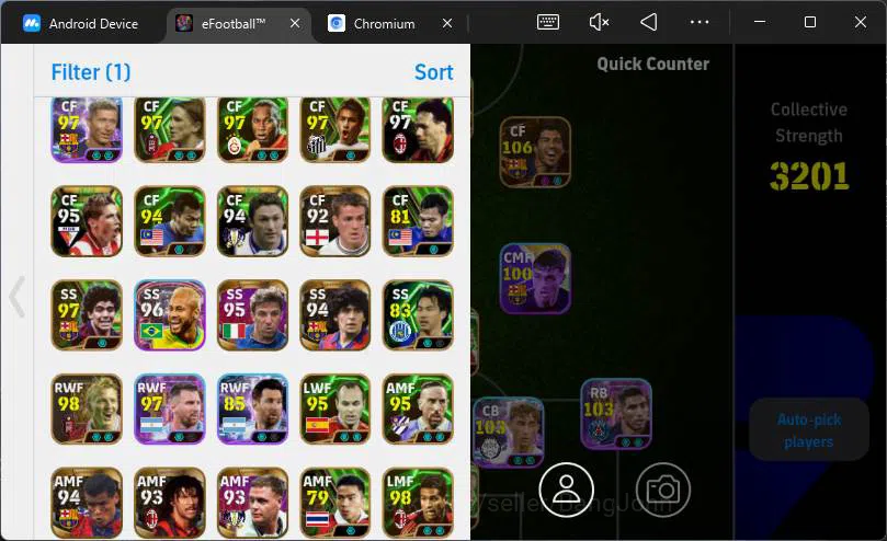 eFootball Accounts Android|Pw 3201|Many epic + Legend card|Suarez MSN image 3