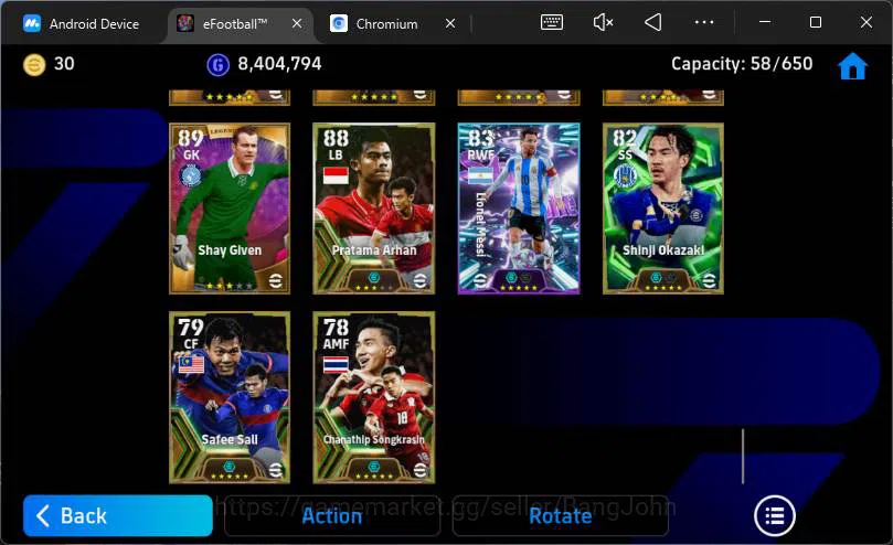 eFootball Accounts Android|Pw 3201|Many epic + Legend card|Suarez MSN image 4