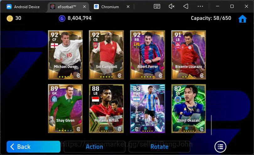 eFootball Accounts Android|Pw 3201|Many epic + Legend card|Suarez MSN image 5