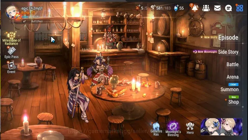 Epic Seven Accounts GLOBAL Unverif|NewEra|2 ML(Salome,Clilias)+Fenne,F image 1
