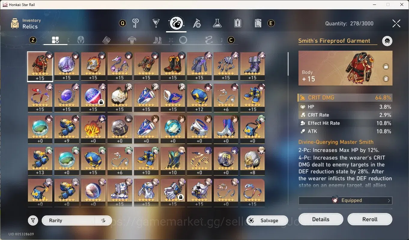 Honkai Star Rail Accounts Others ASIA|TL 59|10 Limited 10