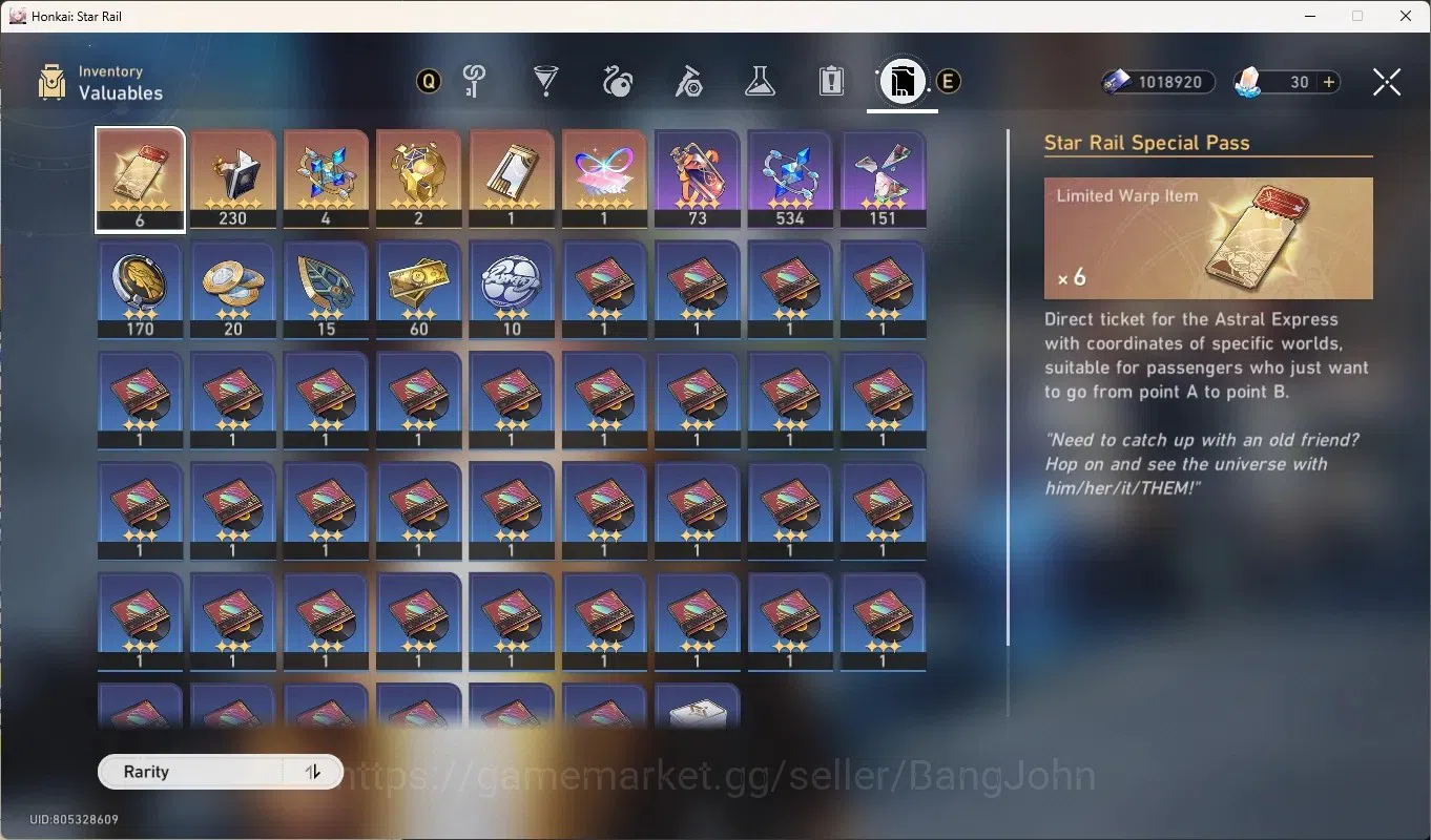 Honkai Star Rail Accounts Others ASIA|TL 59|10 Limited 14