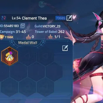 Mobile Legends: Adventure Accounts 70685 | L54 | 1166K POWER | CAMP 31-45 | VIP 5 | 1 image 1