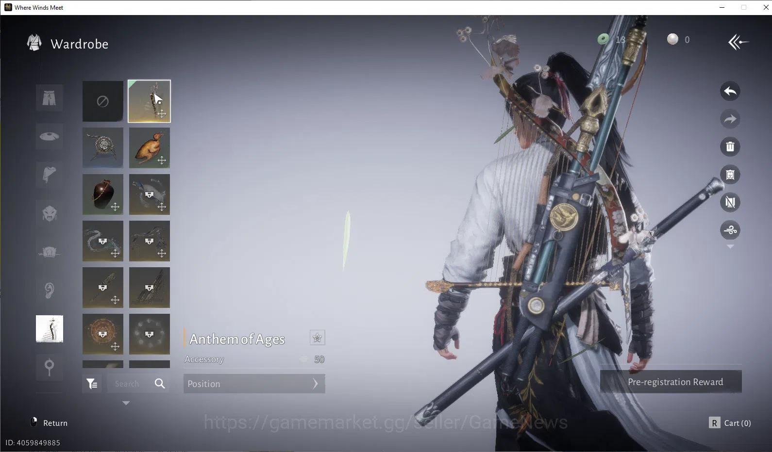 Where Winds Meet Accounts GLOBAL Lv6| Fresh Starter| 1 Harmoni Core, Anthem  image 10