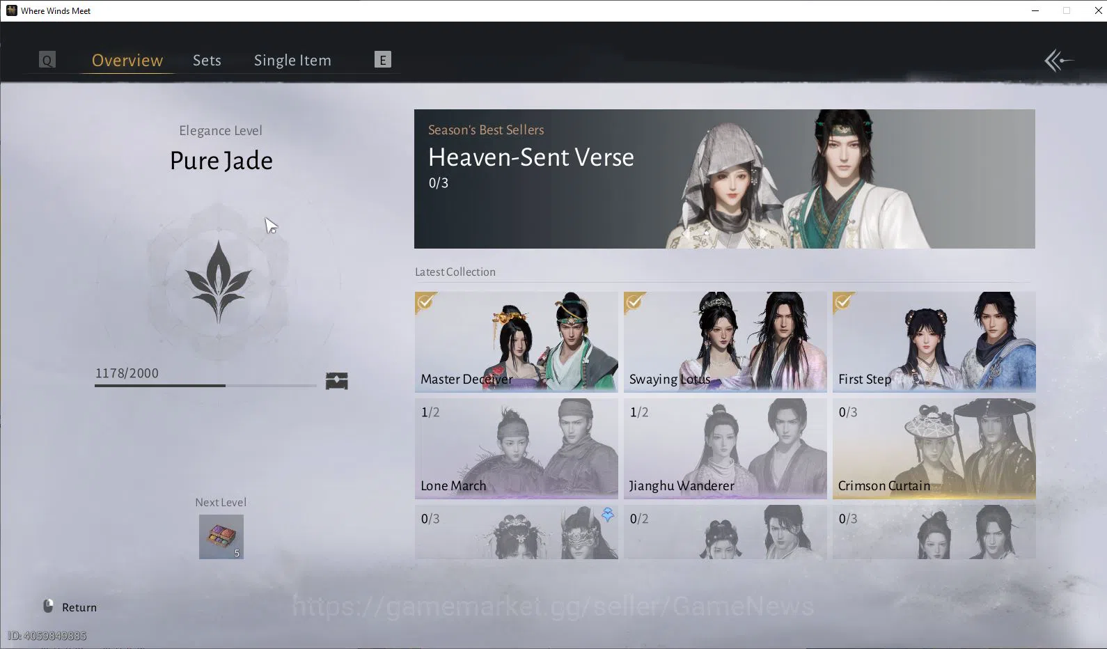 Where Winds Meet Accounts GLOBAL Lv6| Fresh Starter| 1 Harmoni Core, Anthem  image 8