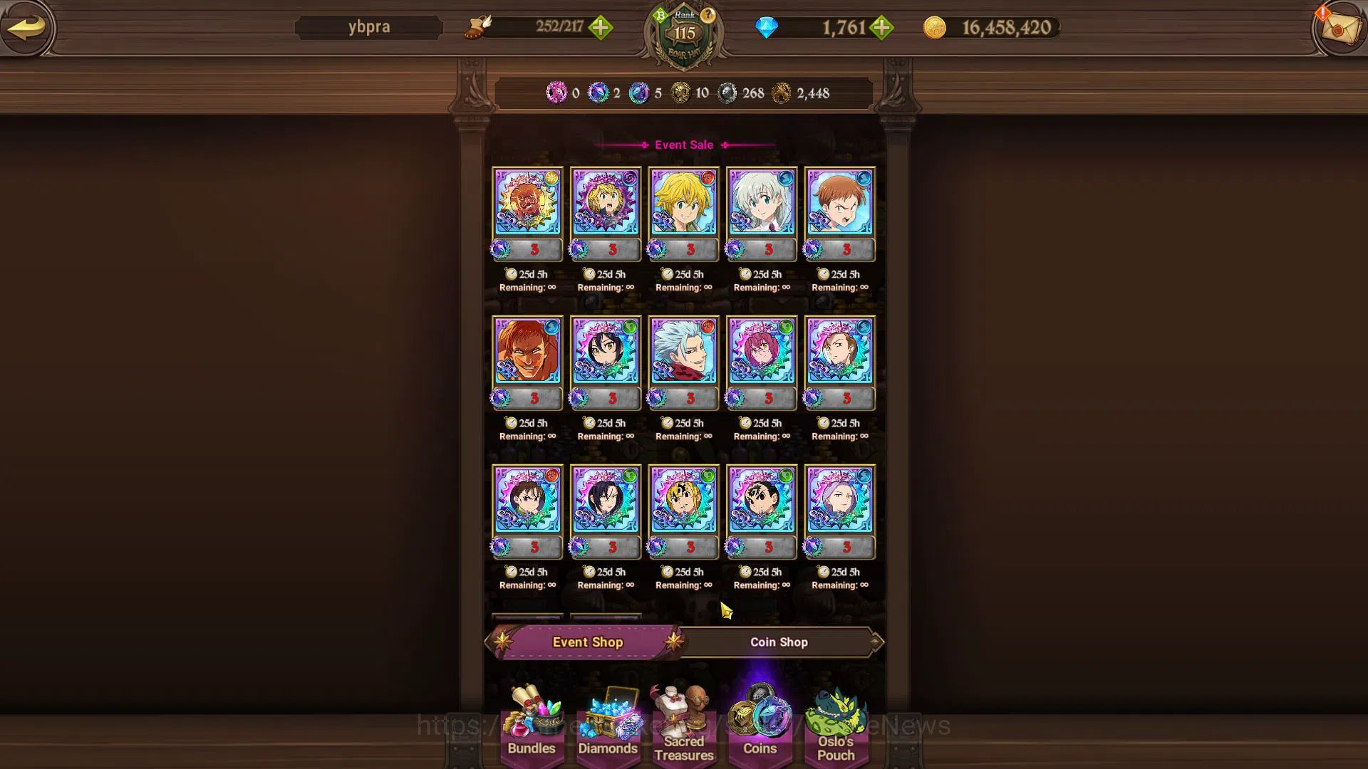 The Seven Deadly Sins: Grand Cross Accounts Asia|5,6M CC|1761 Dm+124 LS|2 LR+10 UR+Many Collab image 18
